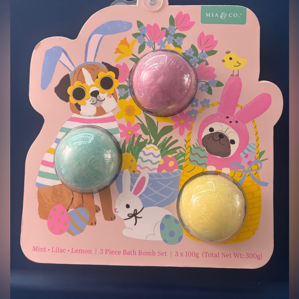 Mia & Co. Bath Bomb Set - Mint, Lilac, Lemon